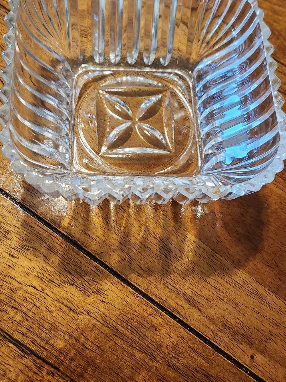 Clear Glass Vanity Tray - Elegant Square Decorative Dish